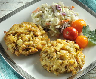 Crab Cakes Hand Made with Chesapeake Bay Crab Meat